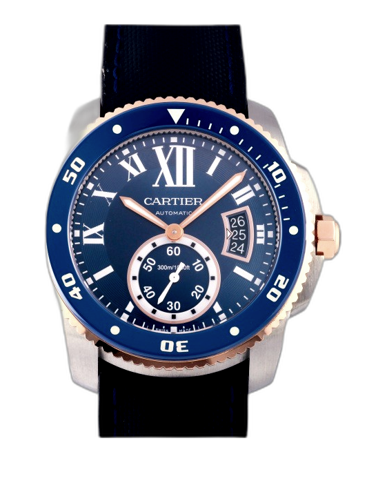 Calibre de cartier deals diver blue