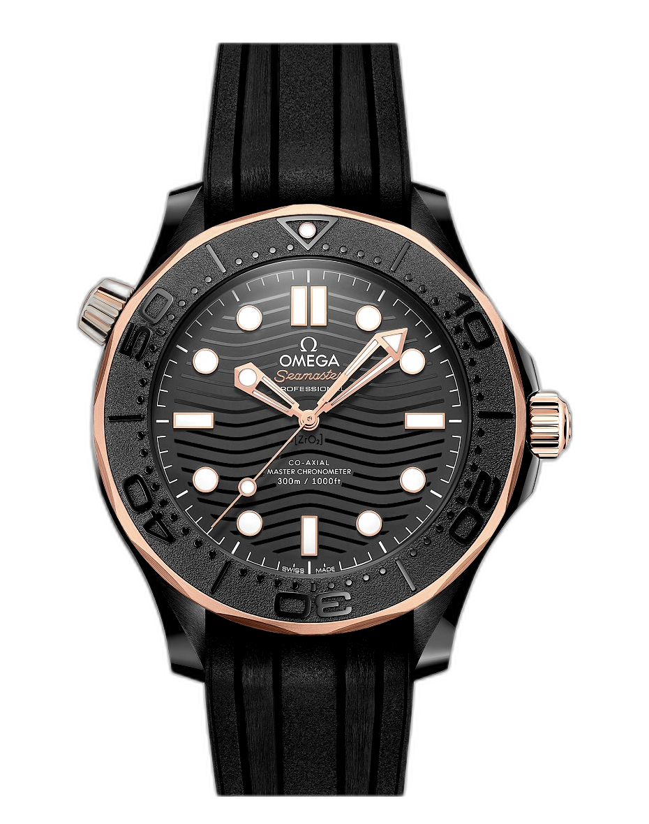 OMEGA Seamaster 300m ブラック Omega Seamaster Diver 300M Master Co-Axial 43.5 Sedna Black 210.62