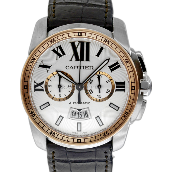 Cartier Calibre De Cartier W7100040 Rose Gold Watch