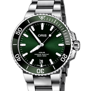 WTS Oris Aquis 39.5mm Green Dial Bezel