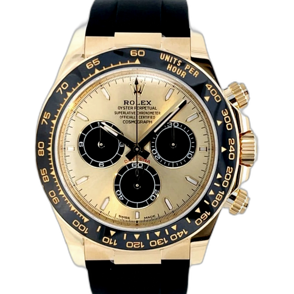 Rolex 40mm Cosmograph Daytona “YML” Oysterflex Golden & Black Dial ...