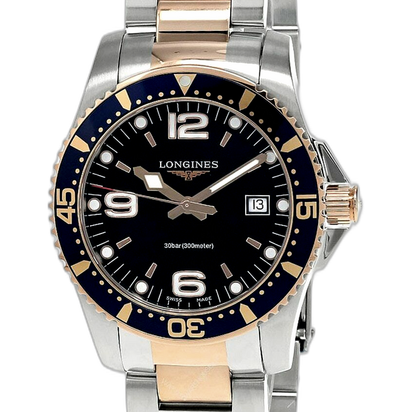 LONGINES HydroConquest 41mm Blue Dial Diving Two-Tone Men's Watch L3 ...