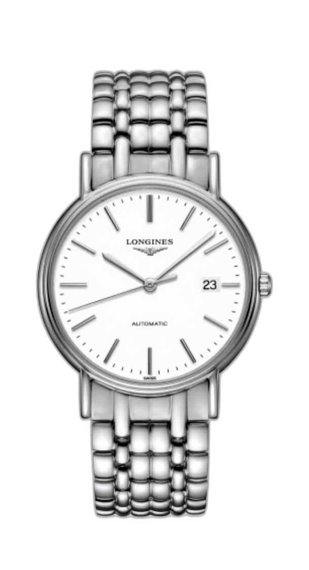 Longines Presence 38.5mm Automatic Stainless Steel Watch for Men - L4.921.4.52.6
