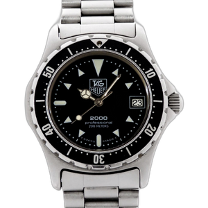 Auth TAG HEUER 973.013R Black Dial Stainless Steel Quartz Boy's