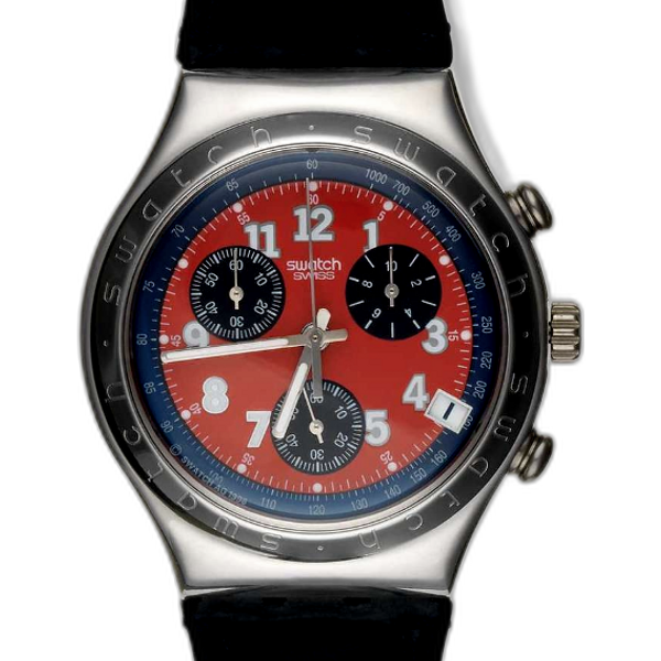 Swatch Secret Agent Red YCS405 Price as of March 2026 | WatchCharts
