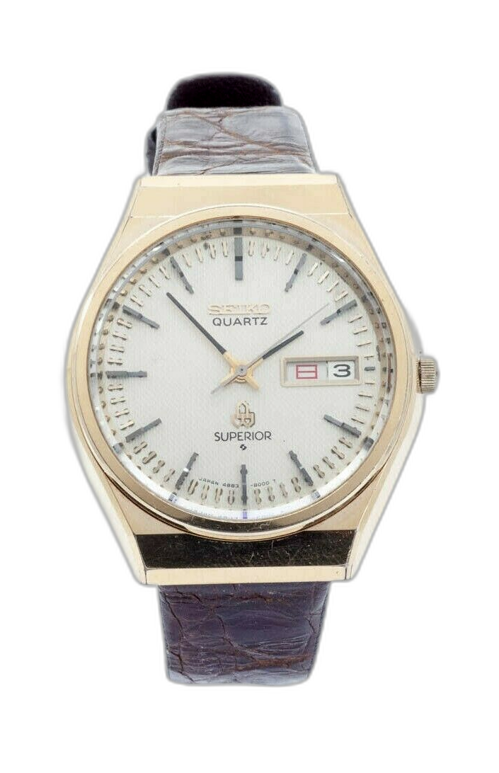 VINTAGE SEIKO QUARTZ SUPERIOR 4883-8001 MENS WATCH JAPAN | WatchCharts