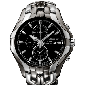 SEIKO Solar Excelsior Stainless Steel Men s Chronograph Watch SSC139 WatchCharts