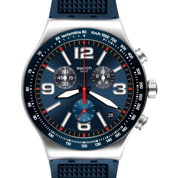 Swatch Blue Grid YVS454 Price, Specs, Market Insights | WatchCharts