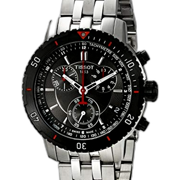 Tissot PRS 200 Cronografo Uomo – Quadrante Blu E Oro, Referenza T067.417.33.041.00, Bracciale In Acciaio - 2
