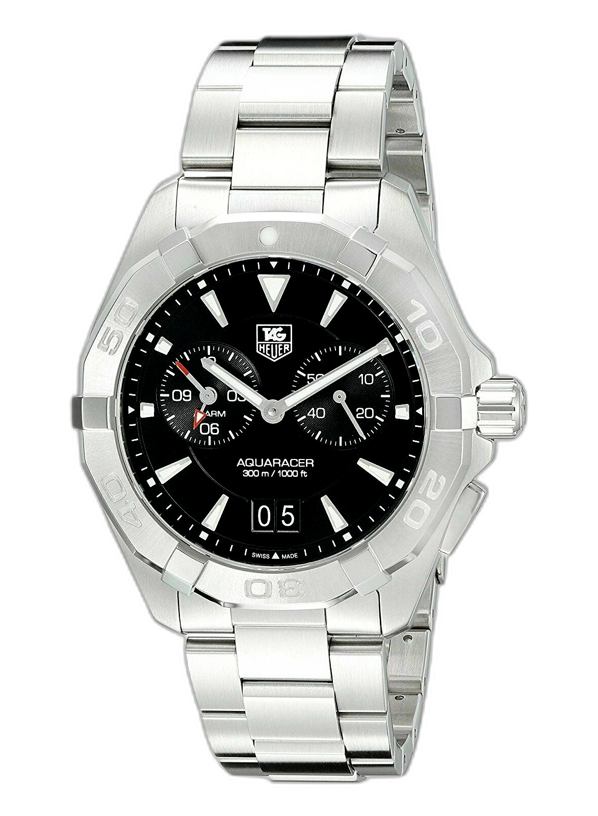 TAG Heuer Aquaracer 300M Alarm 40.5 WAY111Z Price Guide Market