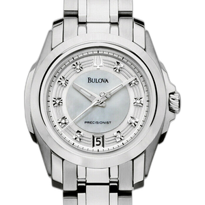 #321 BULOVA Precisionist White Dial Stainless Steel Ladies Watch online 96P115