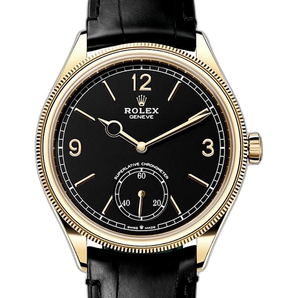Rolex 1908 Black Dial Unisex Watch 52508-0002 | eBay