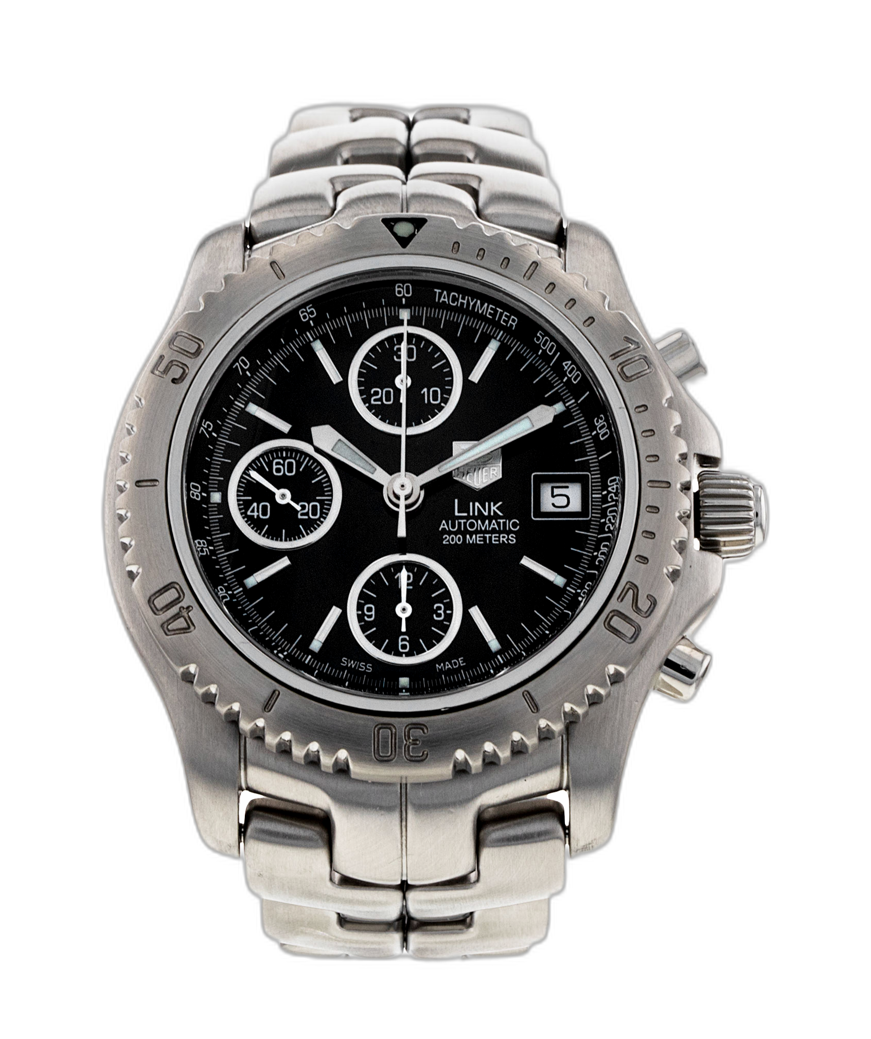 TAG Heuer Link Chronograph CT2111 Price as of May 2026 | WatchCharts