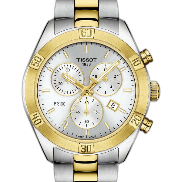 tissot pr 100 sport chic chronograph lady