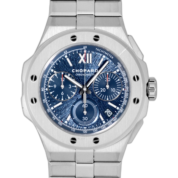 CHOPARD Lucent Steel Diamond Bezel 36mm Alpine Eagle Automatic Watch Maritime  Blue 1088423
