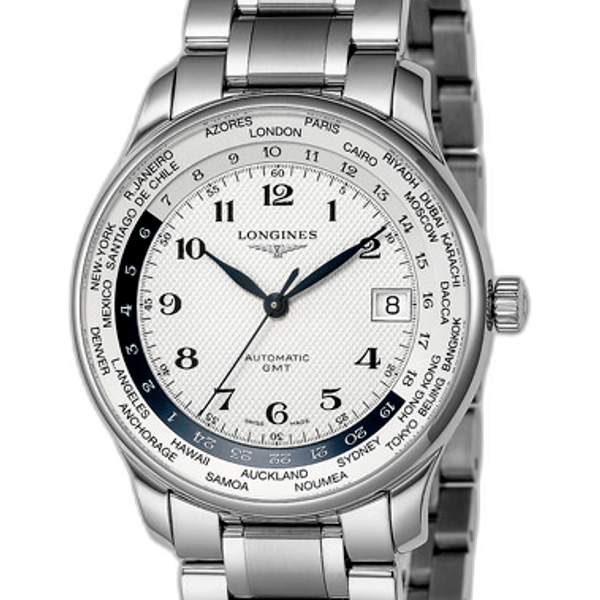 時計 LANLAN Longines Master Collection Worldtime Silver L2.631.4.70