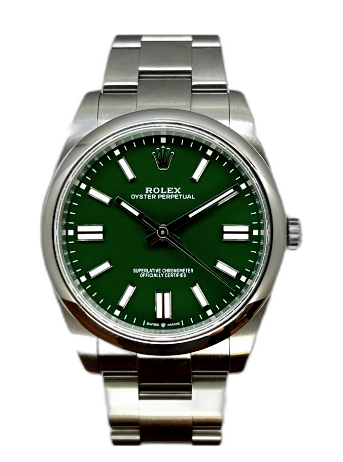 oyster perpetual 41 green price