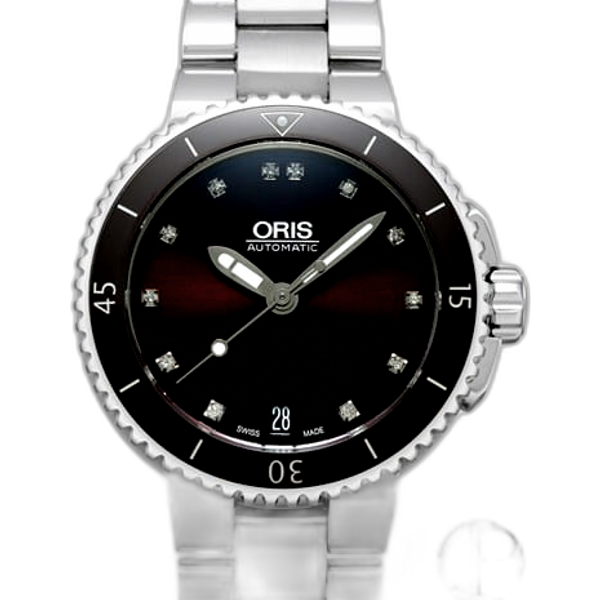 Oris aquis date on sale diamond