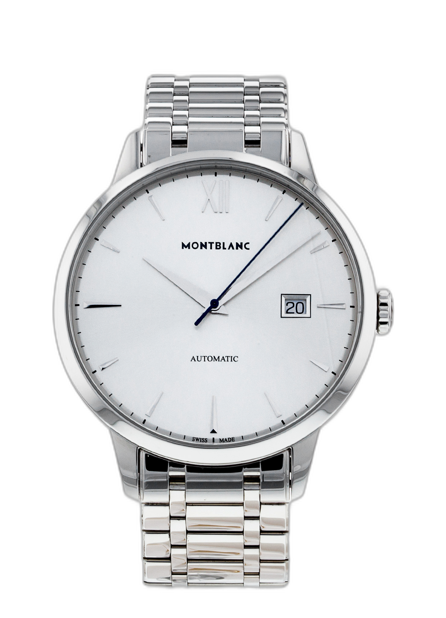 Montblanc Heritage Spirit Date Automatic 41mm Stainless Steel Bracelet ...