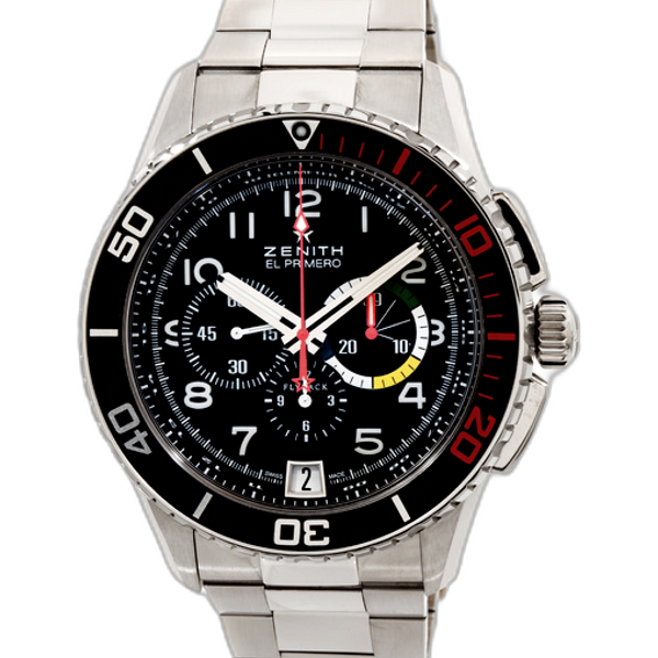 Zenith el primero stratos clearance flyback rainbow