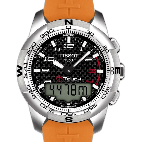 Tissot T Touch Expert Orange Rubber Carbon T013.420.17.207.00