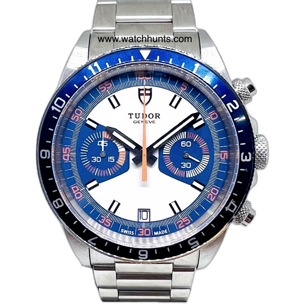 Tudor heritage chrono sales blue price