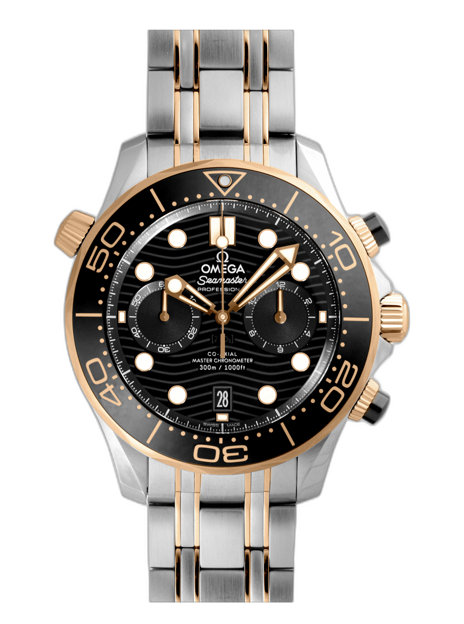 Omega Seamaster Diver 300M Master Co-Axial 44 Chronograph 210.20.44.51 ...