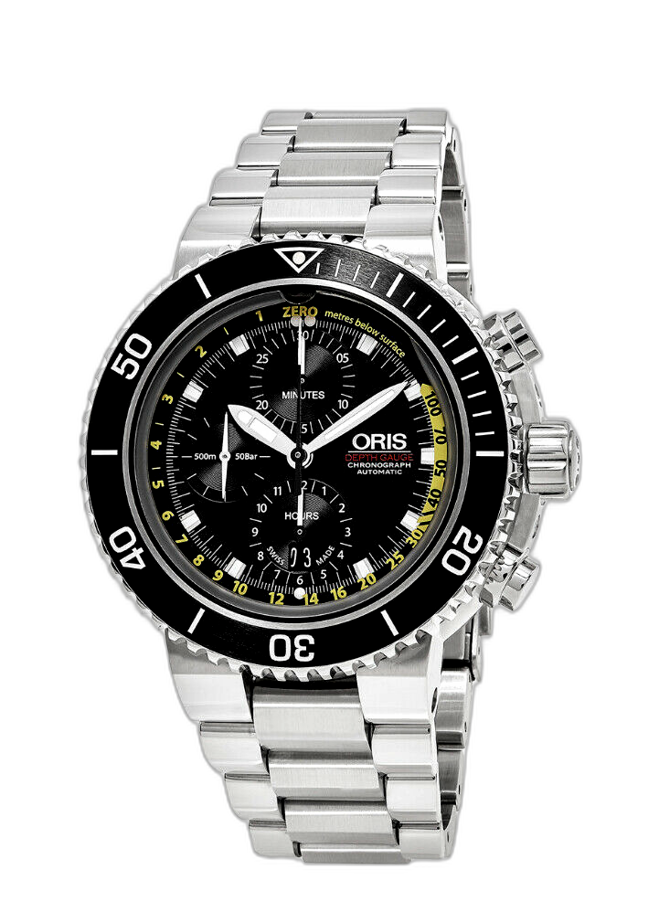 Oris Aquis Depth Gauge Chronograph 77477084154 Price Guide