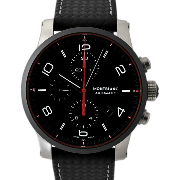 Montblanc timewalker dual on sale carbon chronograph automatic