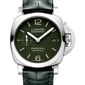 Panerai Luminor Quaranta Verde Militare Auto 40mm Steel Mens Watch