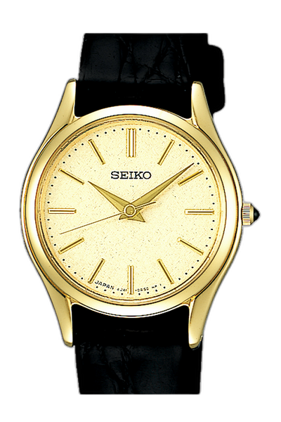 Seiko Exceline SWDL160 Quartz Elegant Gold Dial Watch