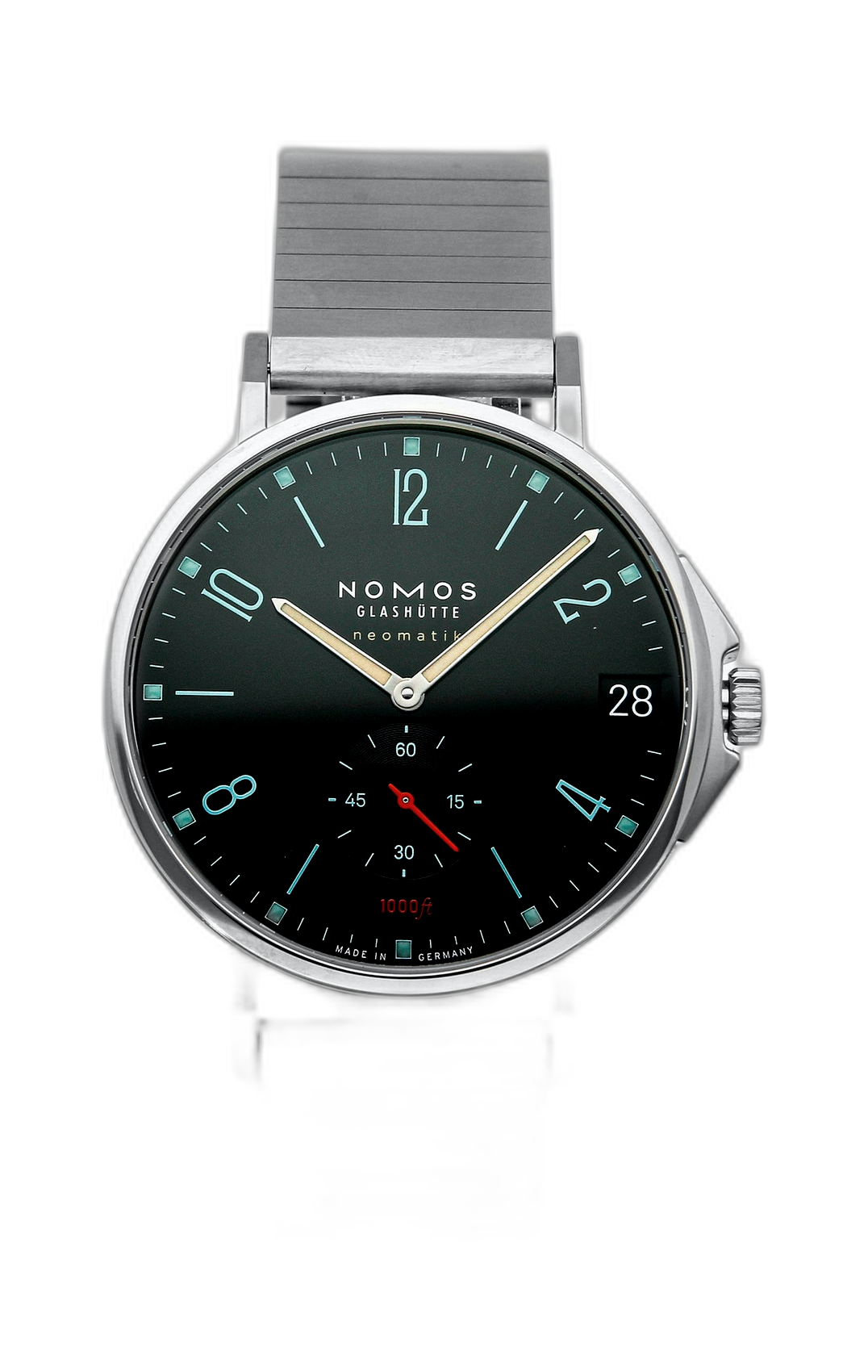 NOMOS Tangente Sport neomatik 42 date marine black 581 Price Specs Market Insights WatchCharts