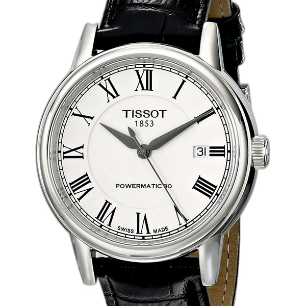 Tissot Classic Carson Powermatic 80 Black Dial Silver Steel Strap Watch For Men - T085.407.11.051.00