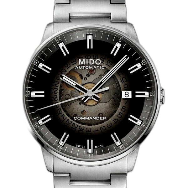 Mido commander hot sale rose gold