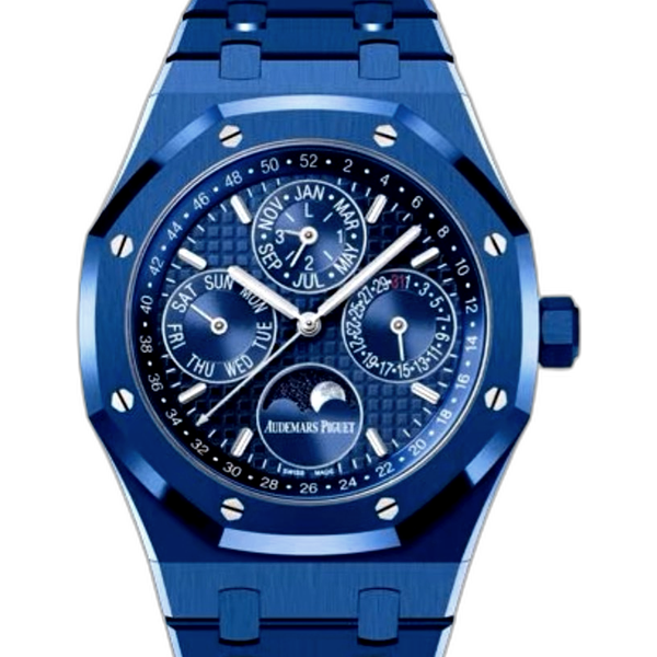Audemars Piguet Royal Oak Perpetual Calendar Blue Ceramic 26579CS Price ...