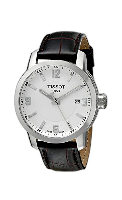 Tissot PRC 200 Quartz Silver Brown Leather T055.410.16