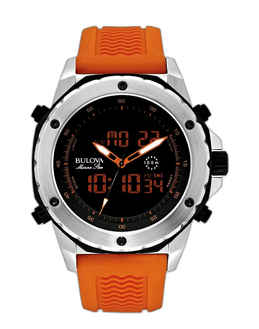 Bulova マリンスター　98C118 アナデジ　デジタル　アナログ　クォーツ Bulova マリンスター 98C118 アナデジ デジタル アナログ クォーツ