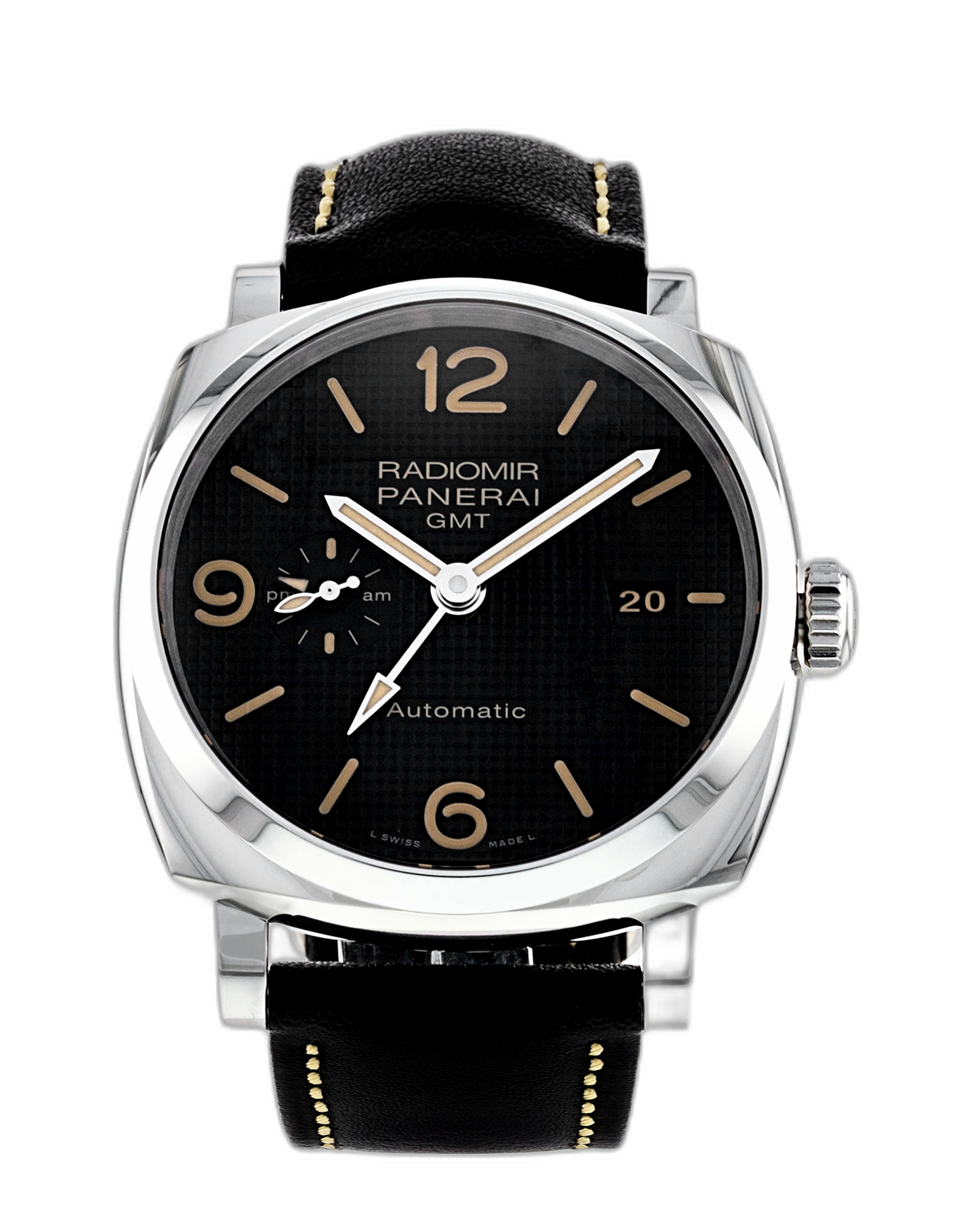 Panerai Radiomir 1940 3 Days GMT Automatic Acciaio Hobnail PAM627