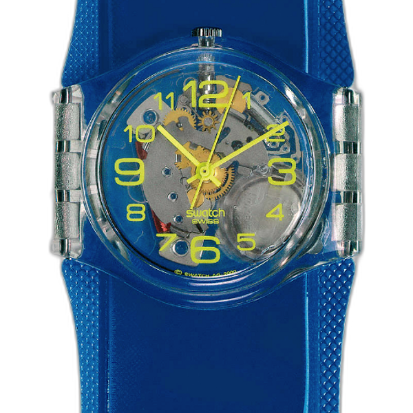 Swatch Blue Spring GK348D Price as of May 2026 | WatchCharts