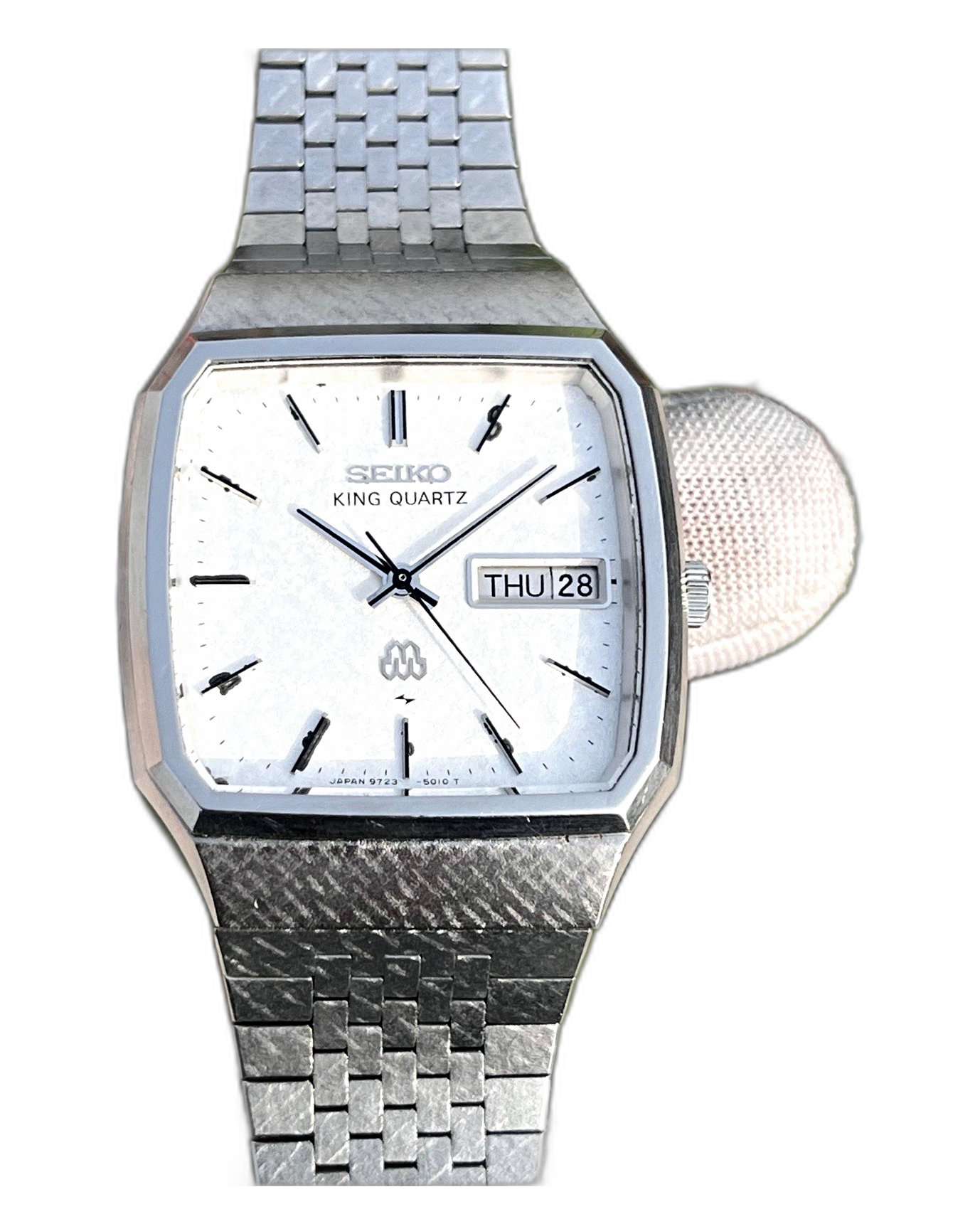 SEIKO KING QUARTZ 9723-5010レア 腕時計 Seiko King Quartz Twin Quartz 9723-5010 Blue Snowflake