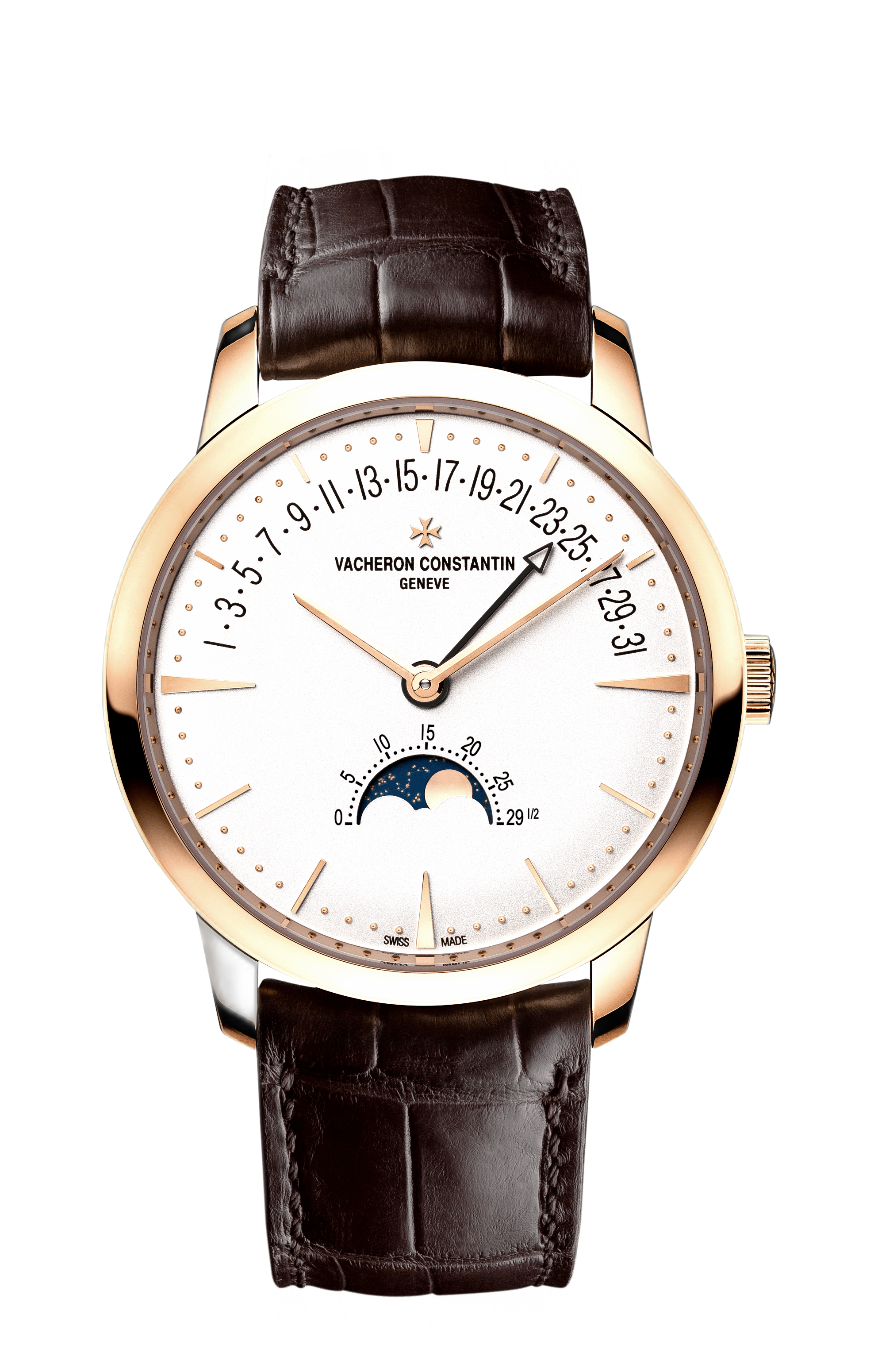 Vacheron Constantin Patrimony Moon Phase and Retrograde Date Pink