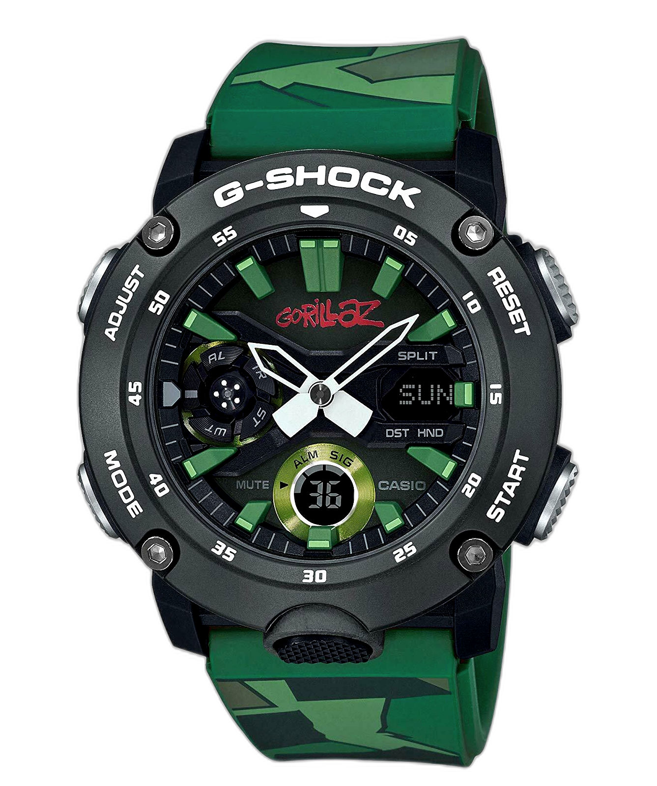 Casio G-Shock Gorillaz Limited Edition GA2000GZ Price as of May
