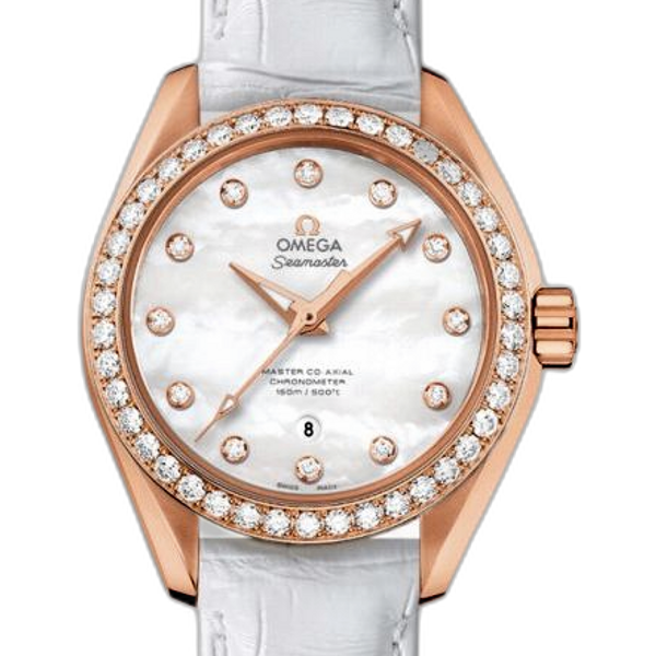 Omega seamaster on sale rose gold price