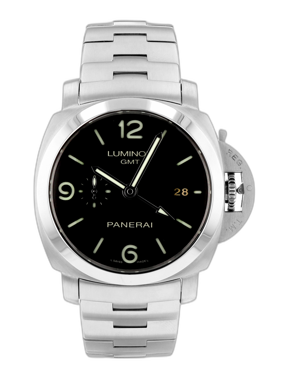 Panerai Luminor 1950 3 Days GMT Automatic Acciaio 44mm Bracelet PAM329 ...