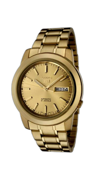 Seiko 5 gold plated on sale price