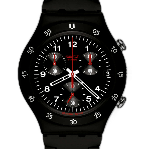 Swatch black clearance and red