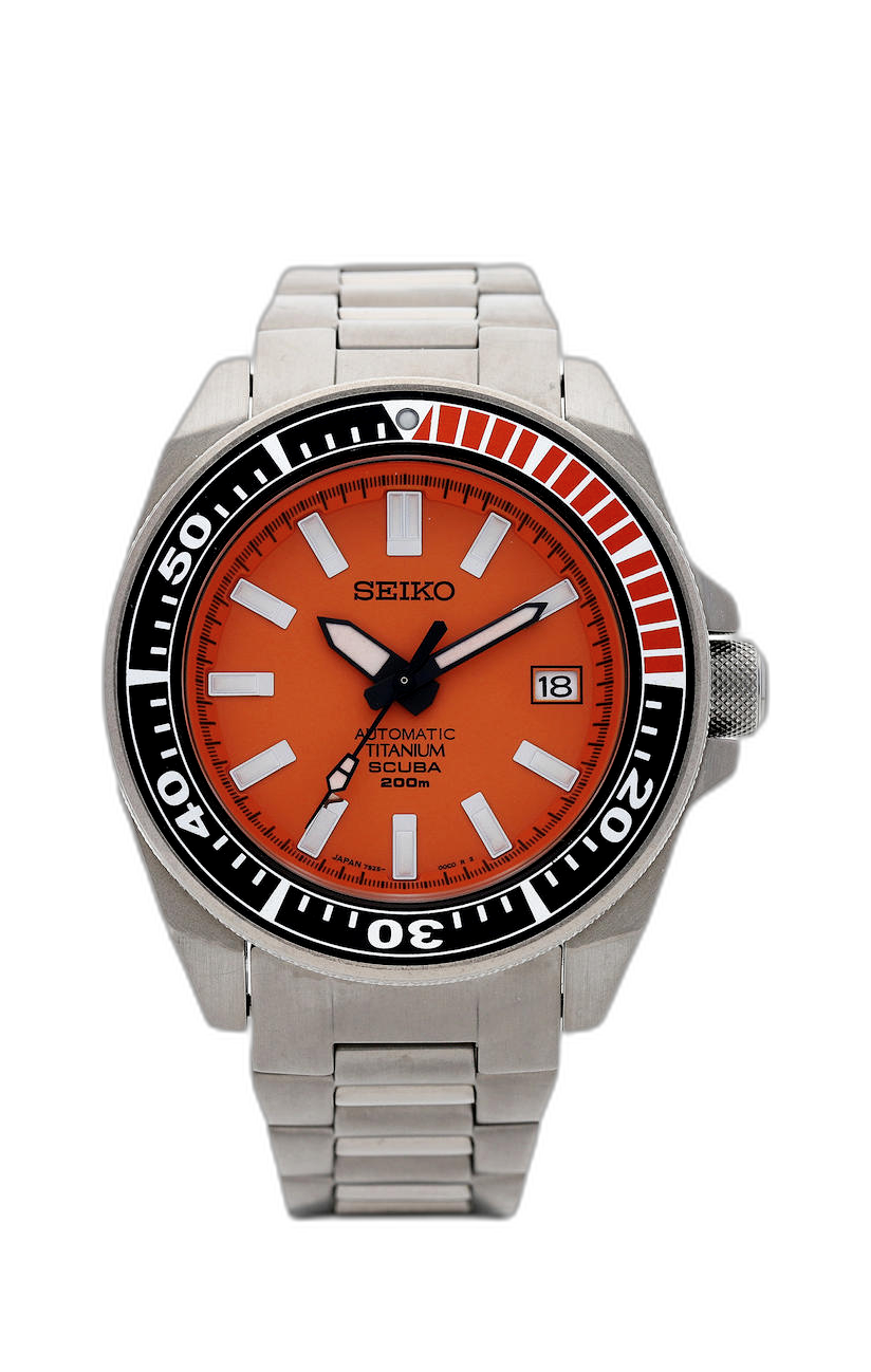 Seiko prospex orange discount dial