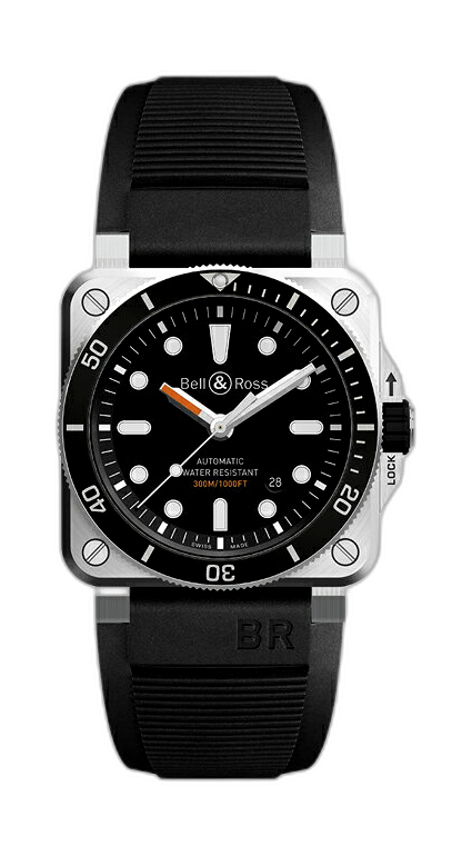 Bell Ross BR 03 92 Diver Stainless Steel BR0392 D BL ST SRB