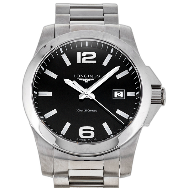 Longines Conquest Quartz 41mm Black L3.659.4.58 Price Guide