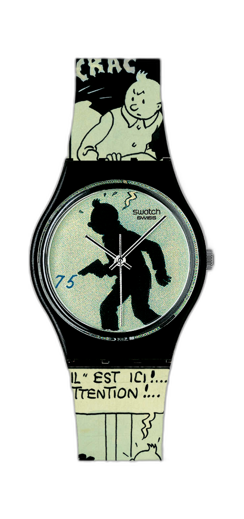 TINTIN swatch タンタンの冒険 75周年記念モデル スウォッチ